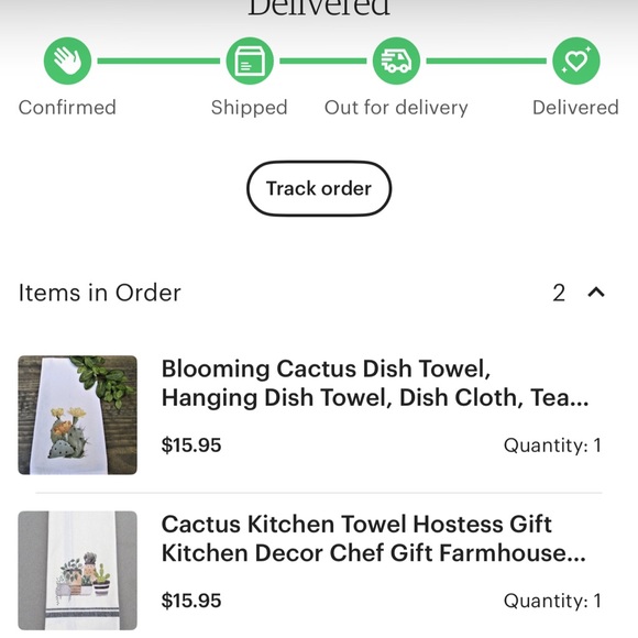 Boho Cactus Kitchen Hand Towel - Picture 6 of 6